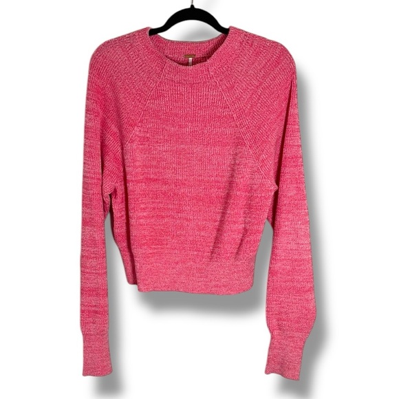 Free People Too Good Sweater Pink Size Small - Picture 1 of 6